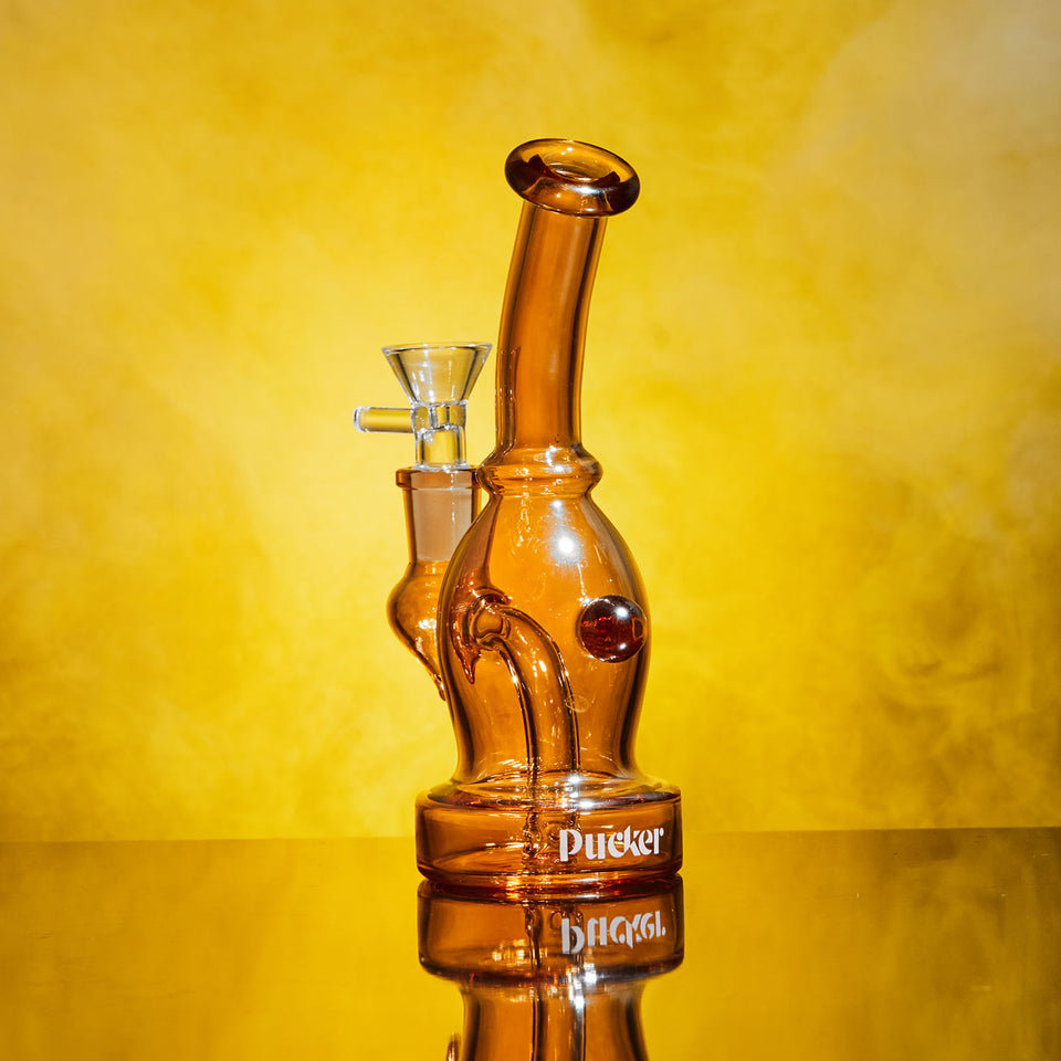 PUCKER Drop Water Bong Dry Herb Smoking Pipe