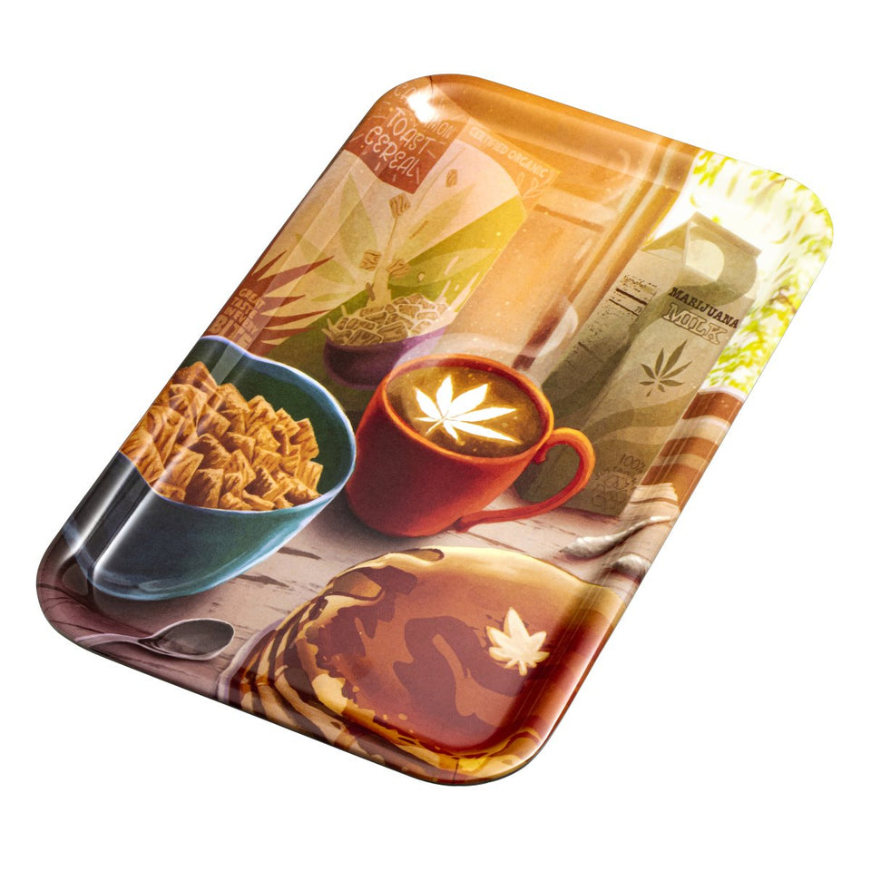 PUCKER ROLLIN BUDZ Balanced Breakfast Rolling Smoking Tray