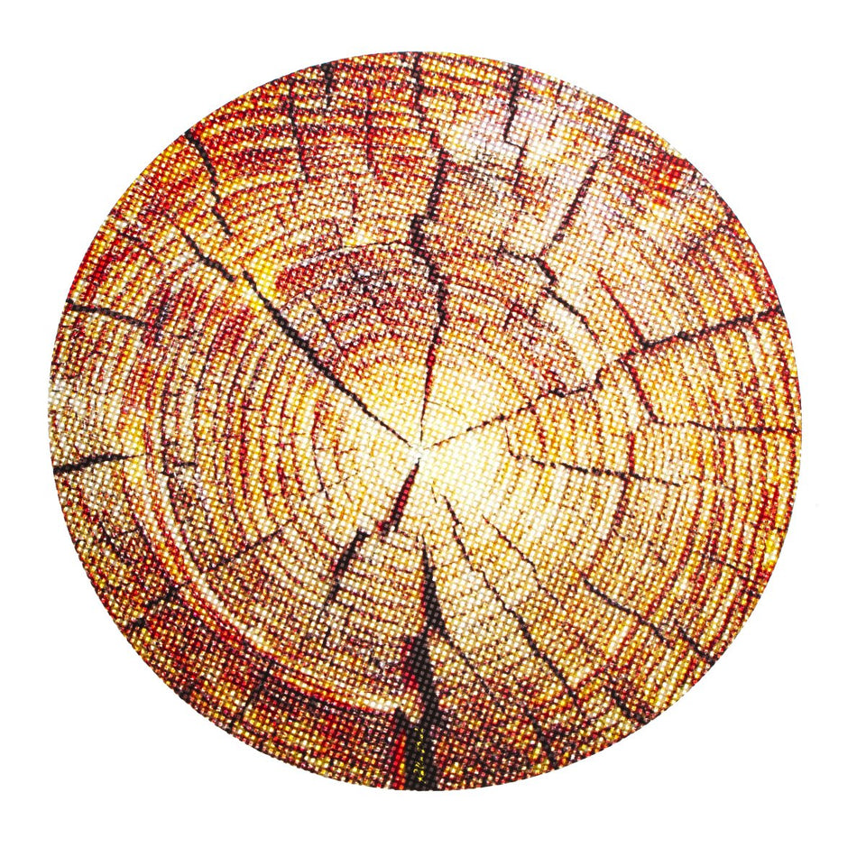 PUCKER ROLLIN BUDZ 8" Wood Grain Smoking Dab Mat