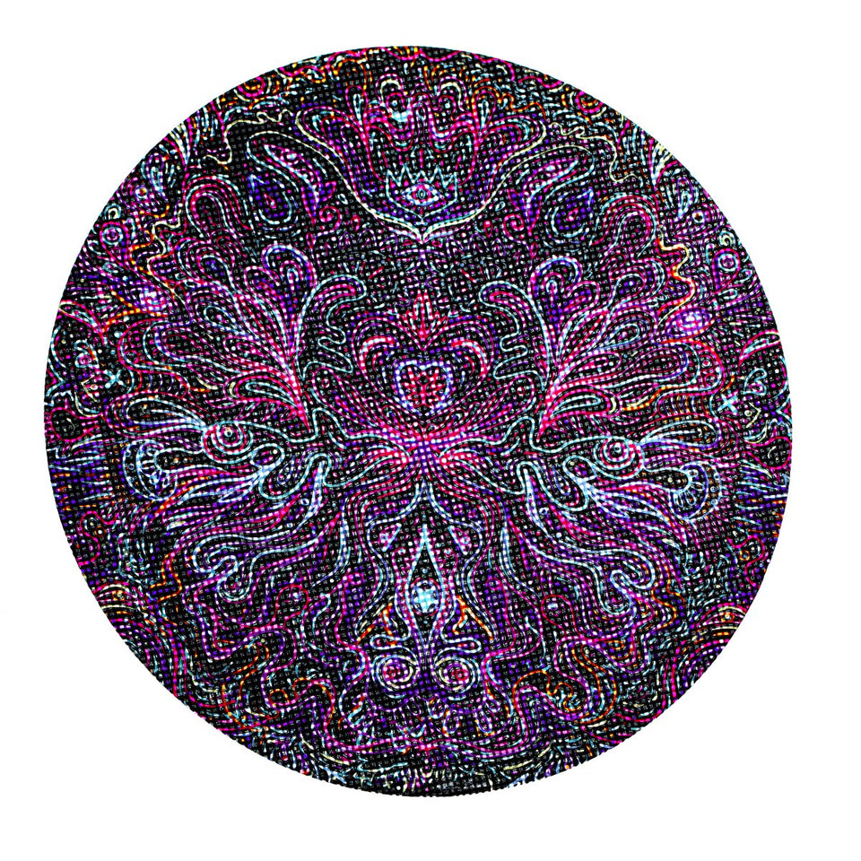 PUCKER ROLLIN BUDZ 8" Whimsical Smoking Dab Mat