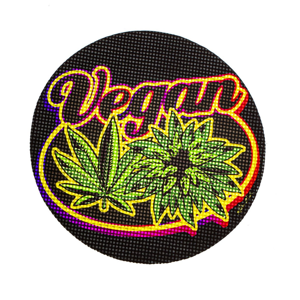 PUCKER ROLLIN BUDZ 5" Vegan Smoking Dab Mat
