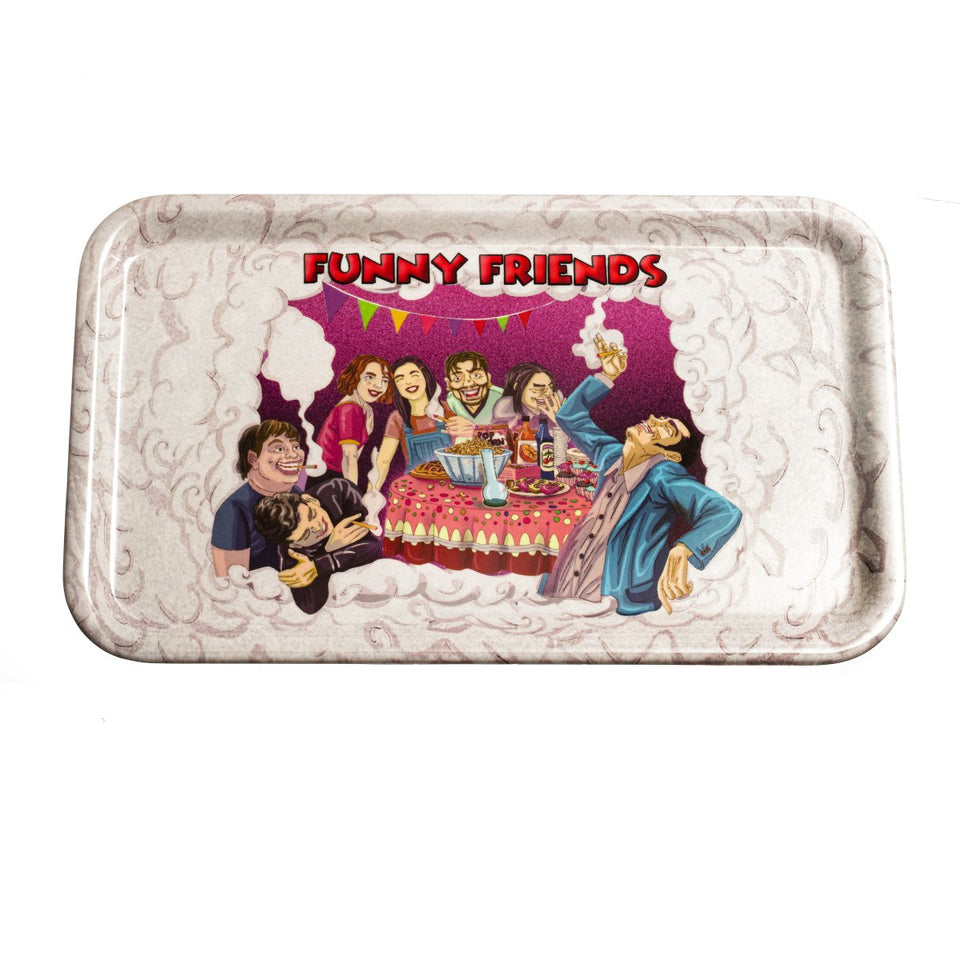 PUCKER ROLLIN BUDZ Funny Friends Rolling Tray