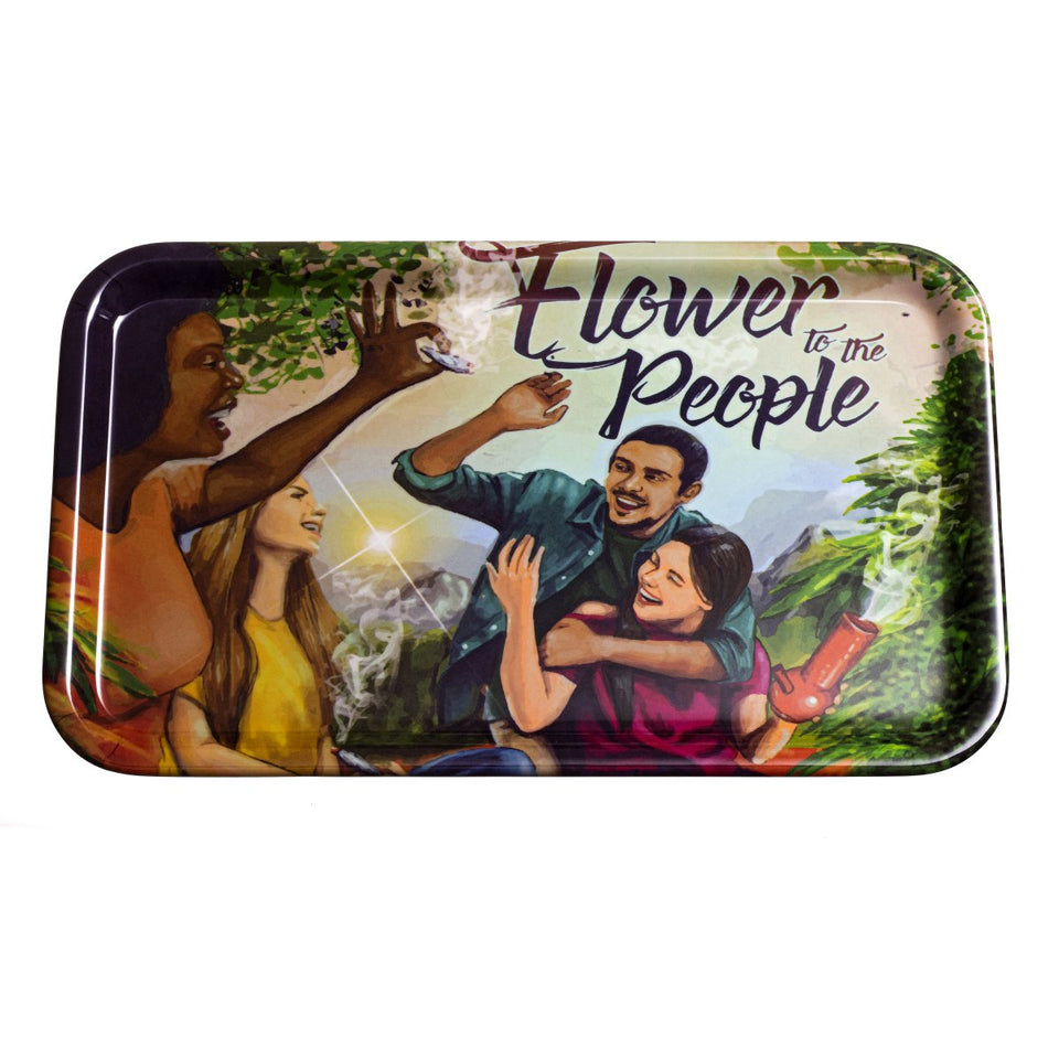 PUCKER ROLLIN BUDZ Flower To The People Rolling Tray