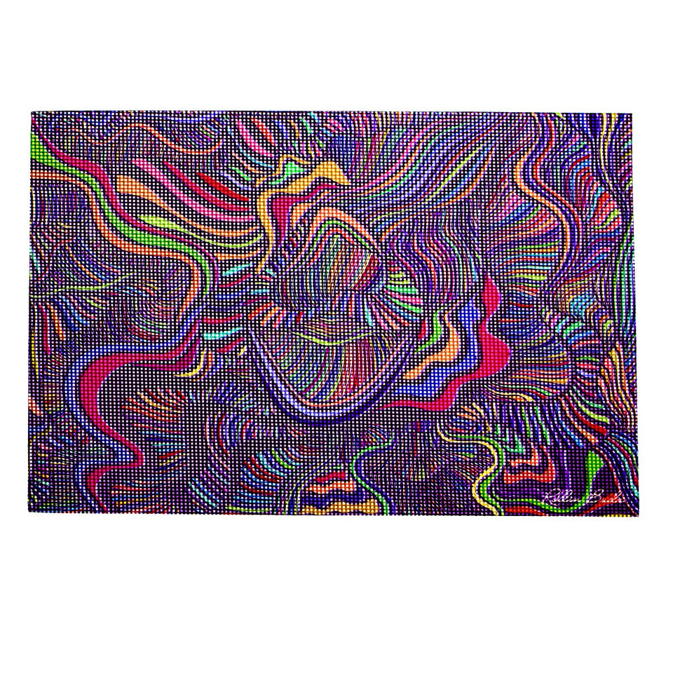 PUCKER ROLLIN BUDZ 8x11 Colorful Smoking Dab Mat