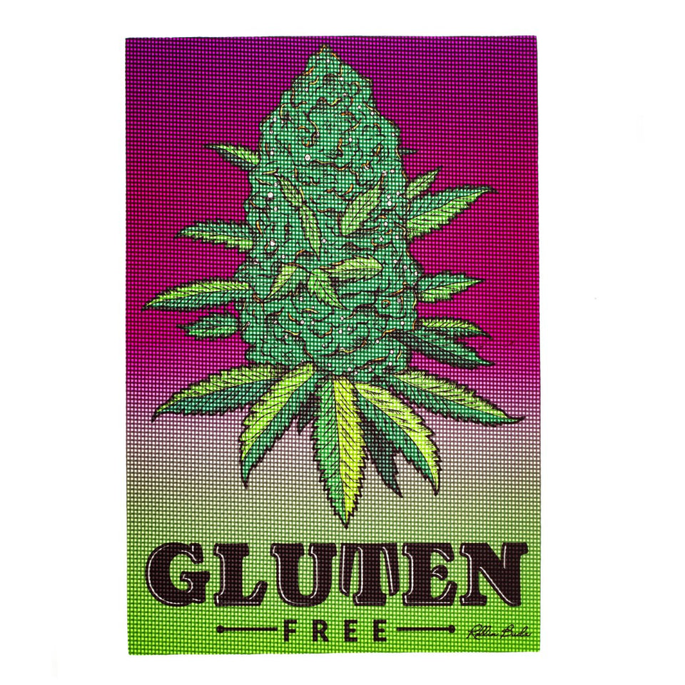 PUCKER ROLLIN BUDZ 8x11 Gluten Free Smoking Dab Mat