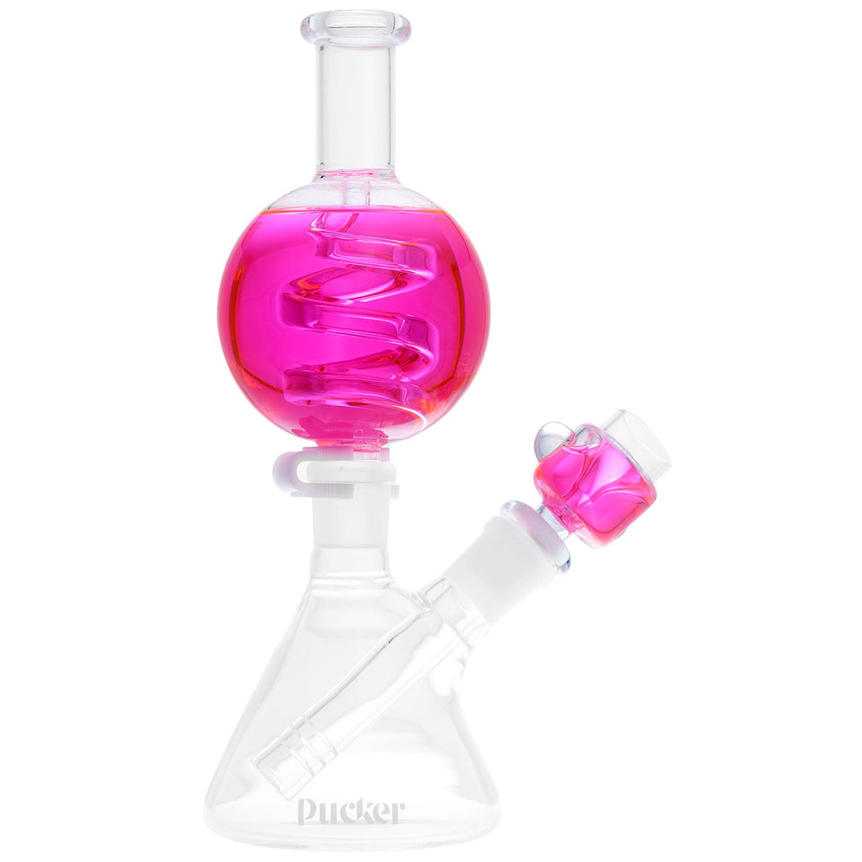 PUCKER Goblet Freeze Smoking Water Pipe Bong Glycerin-filled