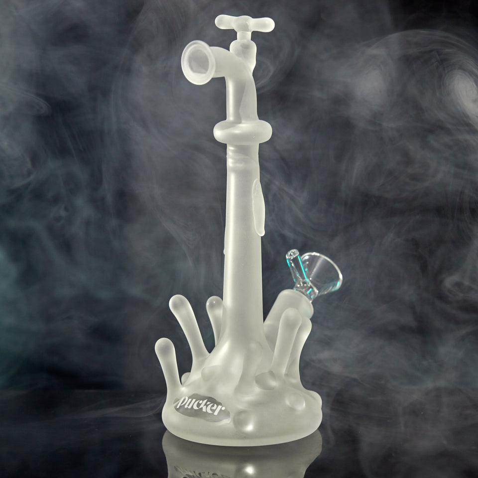 PUCKER Splash Water Smoking Bong Pipe7 mm glass