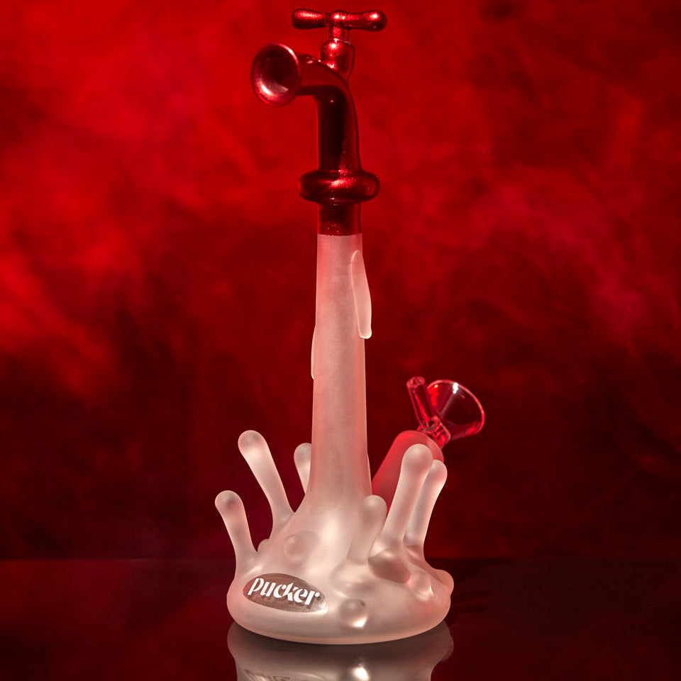 PUCKER Splash Water Smoking Bong Pipe7 mm glass
