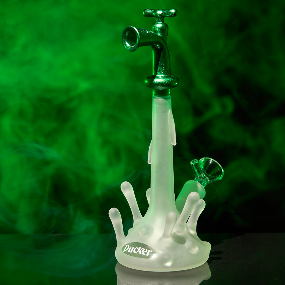 PUCKER Splash Water Smoking Bong Pipe7 mm glass