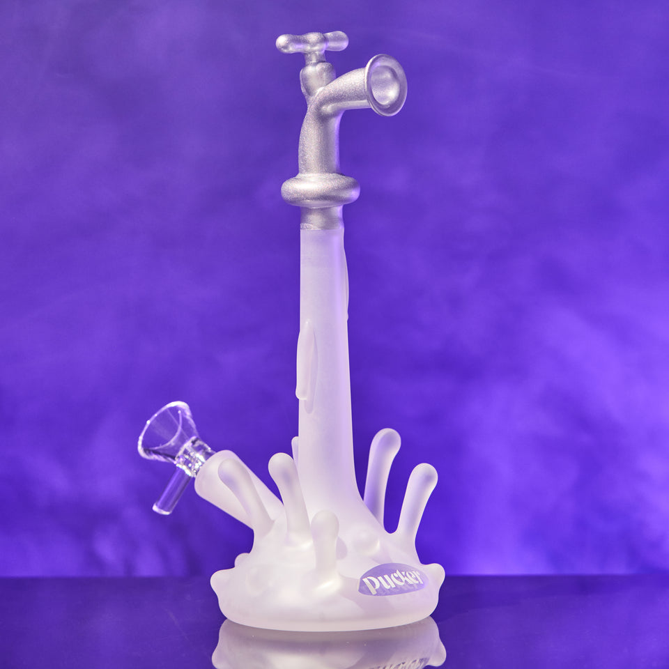 PUCKER Splash Water Smoking Bong  Pipe7 mm glass