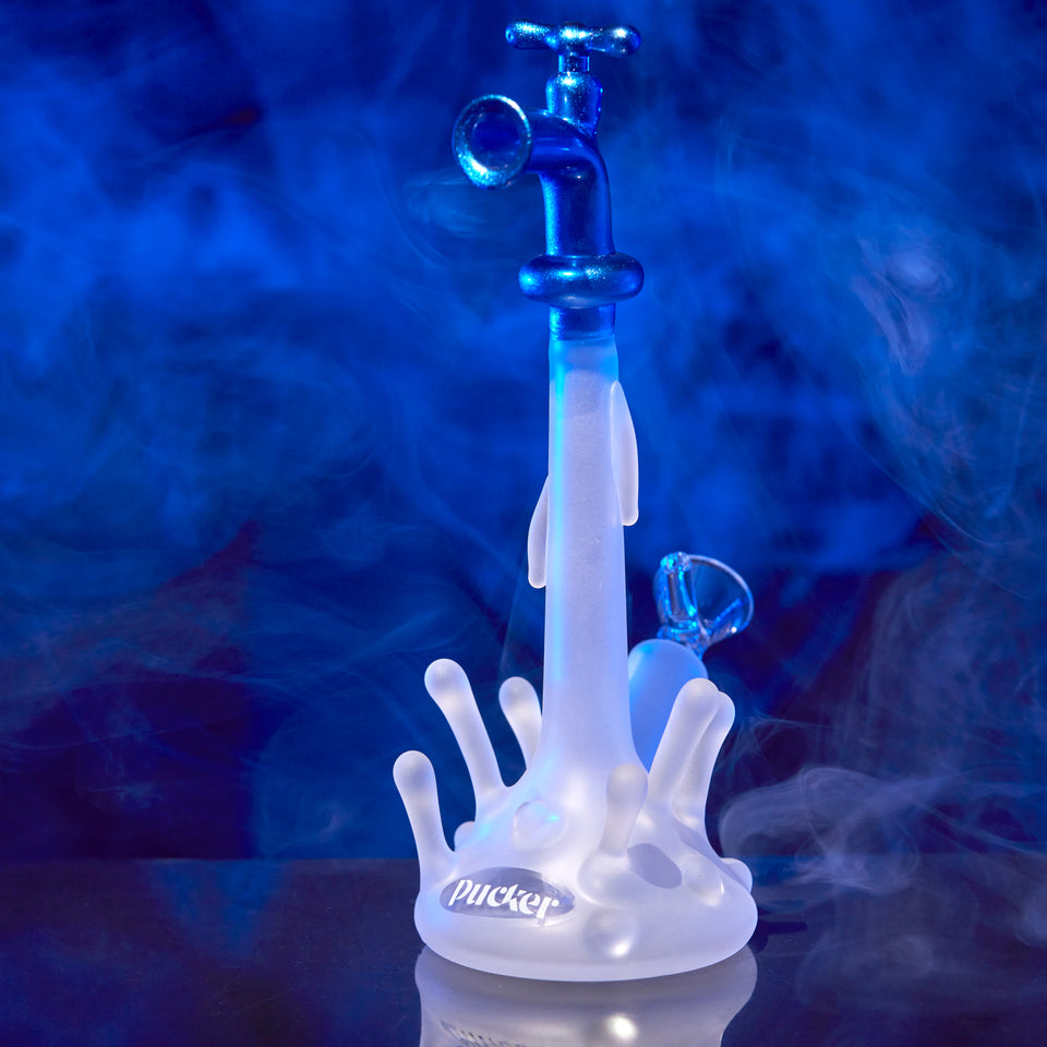 PUCKER Splash Water Smoking Bong Pipe7 mm glass