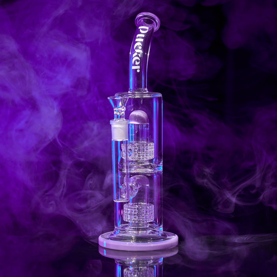 Pucker Nodule Water Smoking Dry Herb Pipe Bong