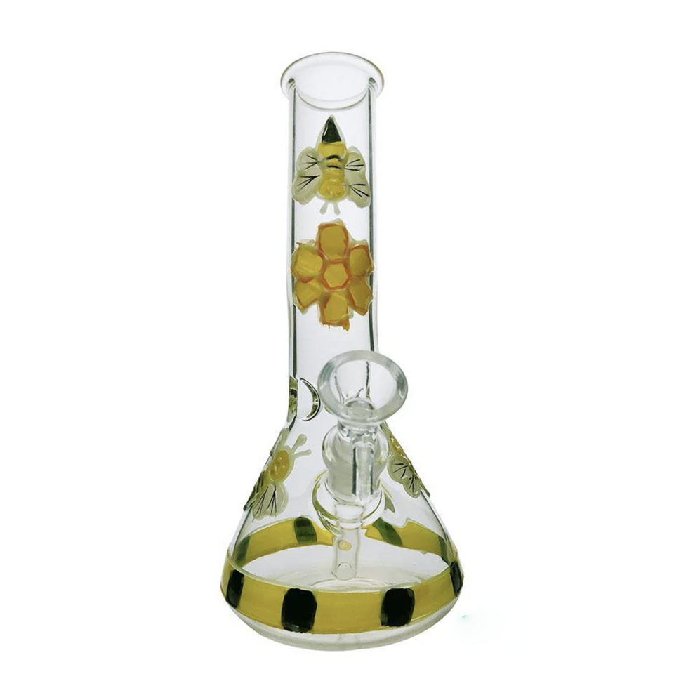 PUCKER ROLLIN BUDZ Glowing Bee Water Pipe