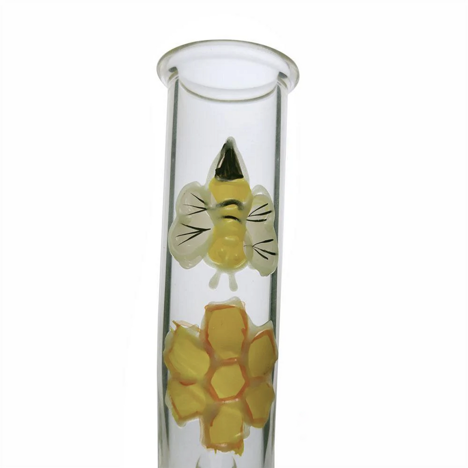 PUCKER ROLLIN BUDZ Glowing Bee Water Pipe