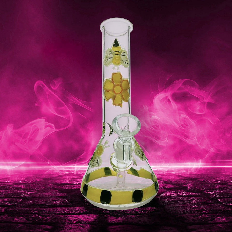 PUCKER ROLLIN BUDZ Glowing Bee Water Pipe