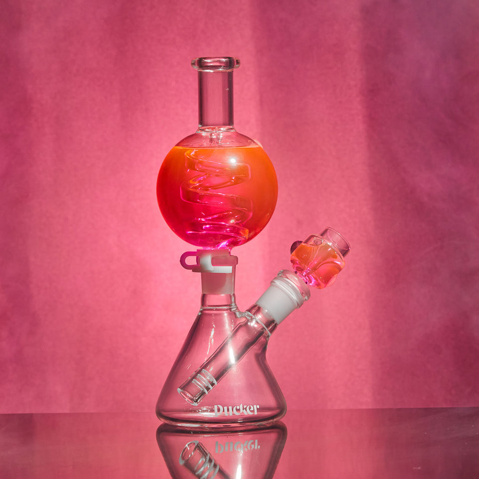 PUCKER Goblet Freeze Smoking Water Pipe Bong Glycerin-filled